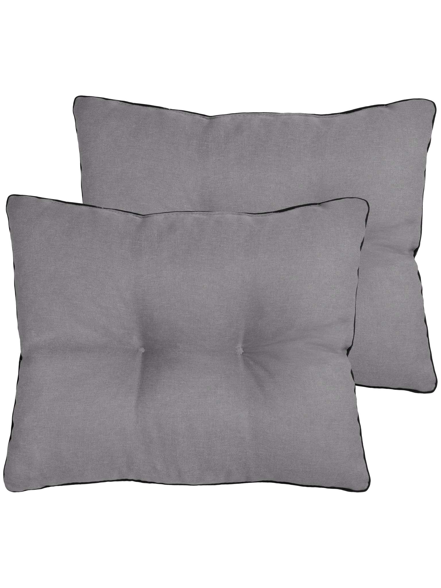 Bild von 2 Rückenkissen 40x50 cm „Verdun“ Hellgrau