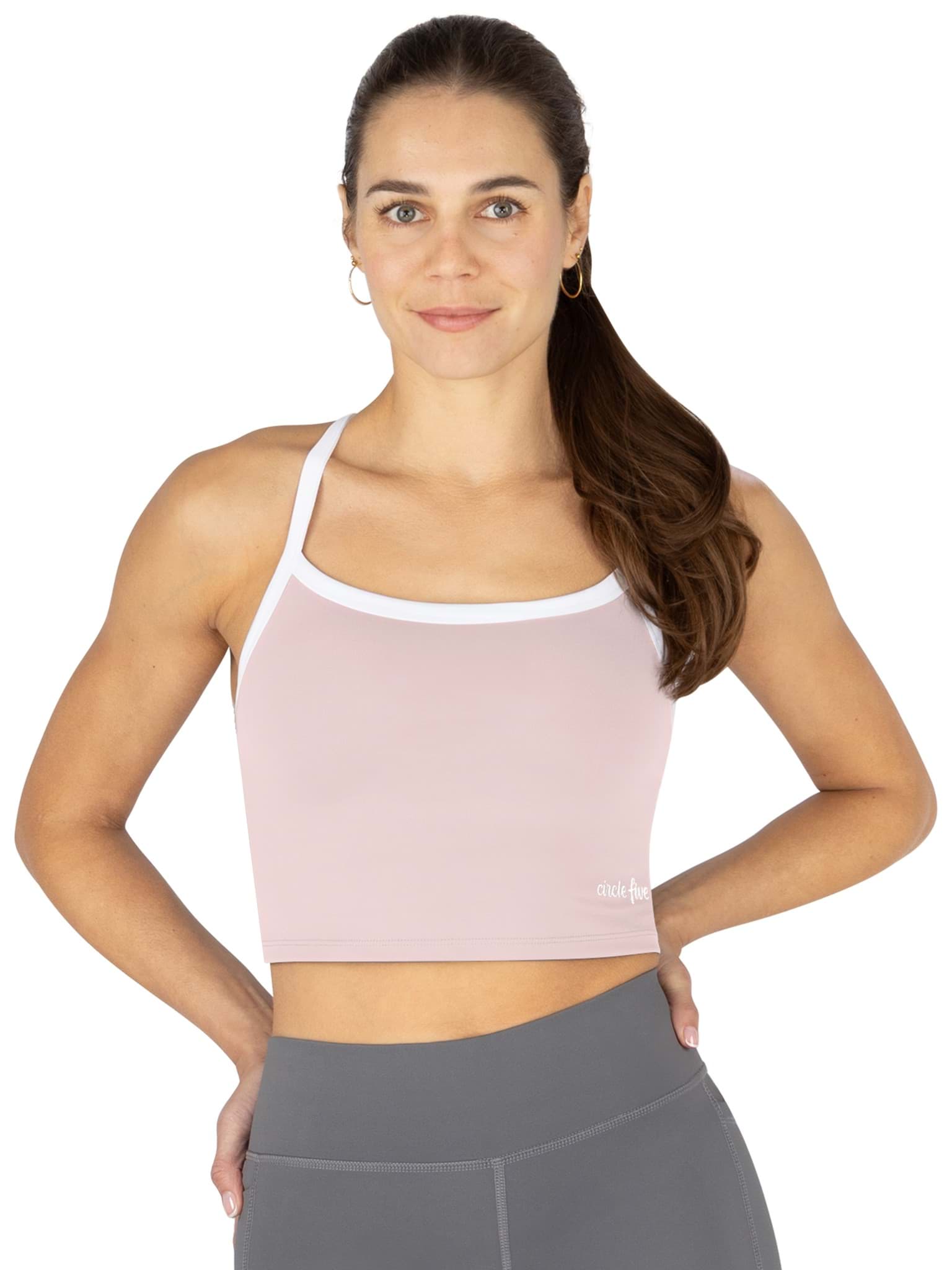 Bild von Sporttop mit integriertem BH mit leichter Stützkraft Rosa