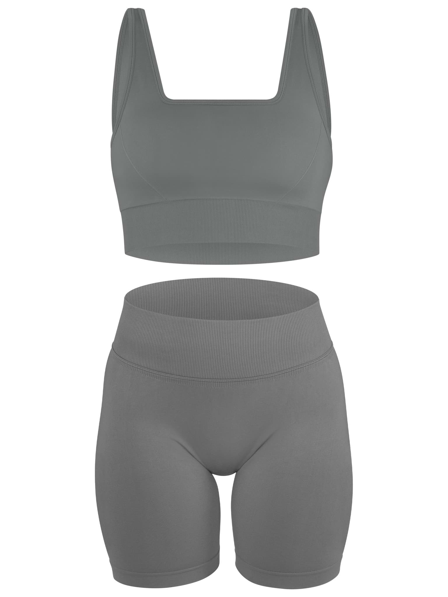 Bild von Scrunch Shape Set (Push-Up Shorts und Medium Support Sport-BH) Anthrazit