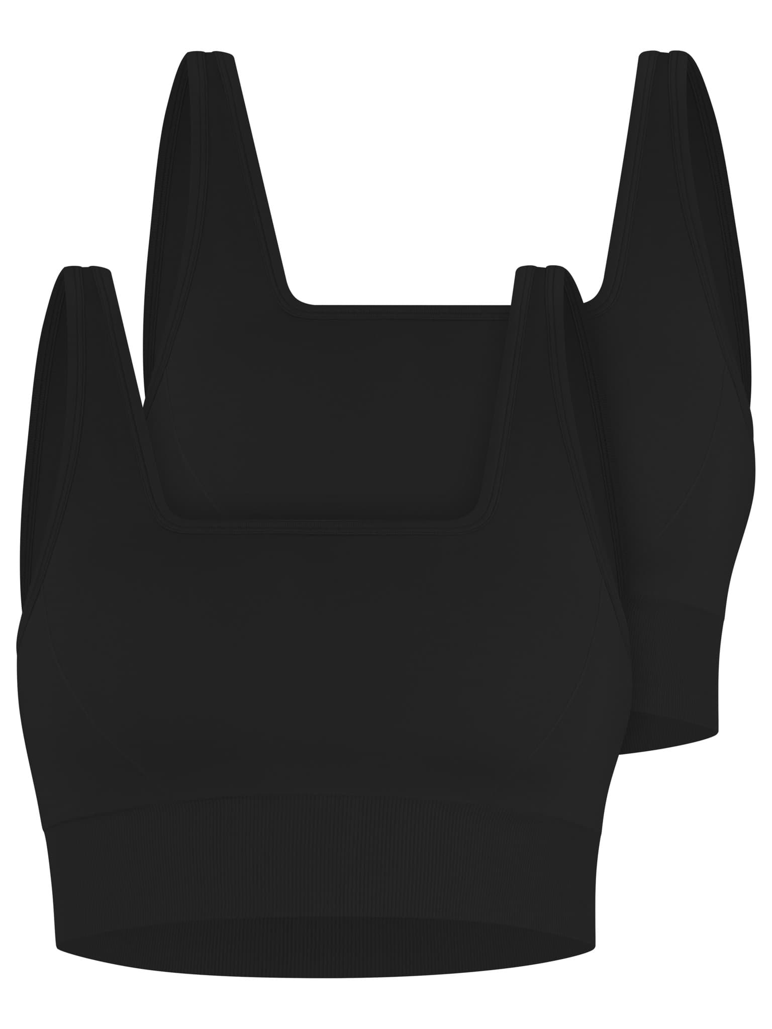 Bild von Sport-BH Doppelpack (2× Medium Support Sport-BH) Schwarz