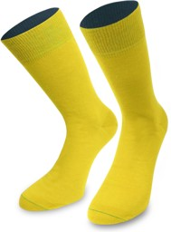 Bild von 1 Paar Socken „Bi-Color“ mit farbig abgesetztem Bund