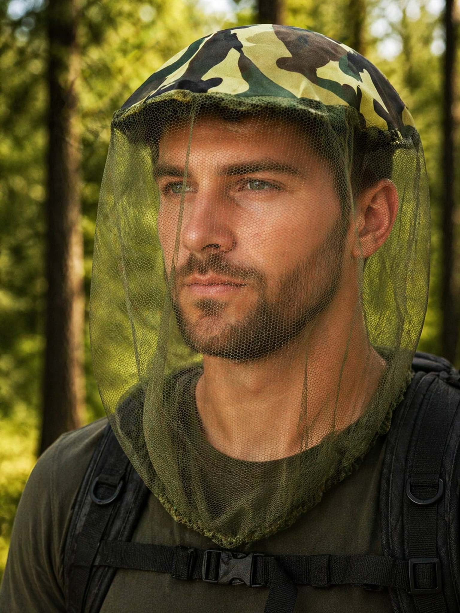 Bild von Moskitokopfnetz mit Stoffeinsatz Woodland