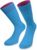 Bild von 3 Paar Bi-Color Socken im Farbset Cyan/Royal/Navy