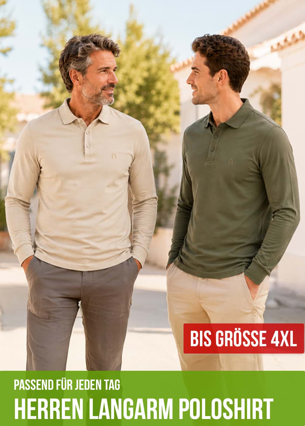 Herren Langarm Poloshirt Lyroe. Bequem, atmungsaktiv, hochwertig.
