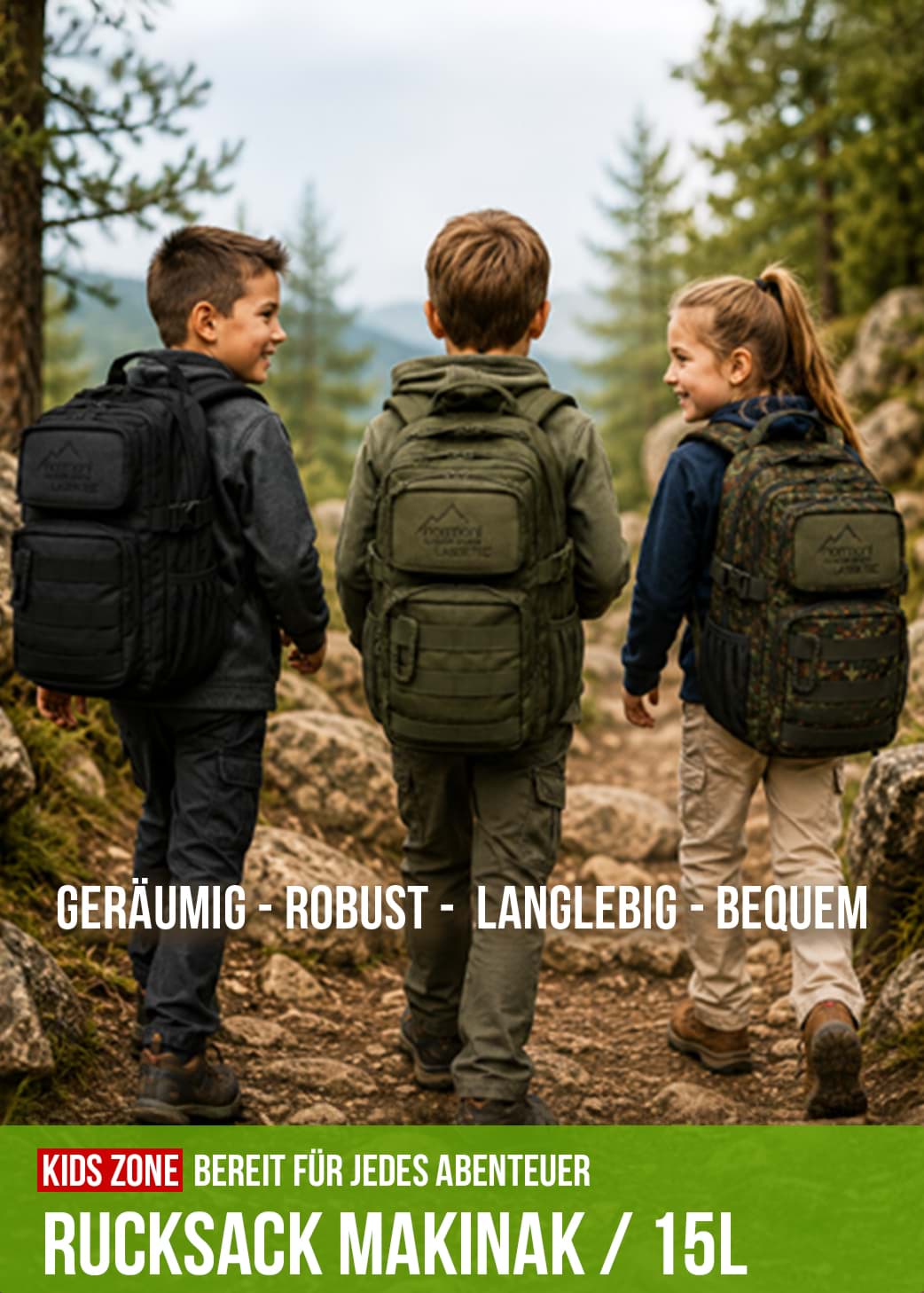 Kinder Rucksack Makinak