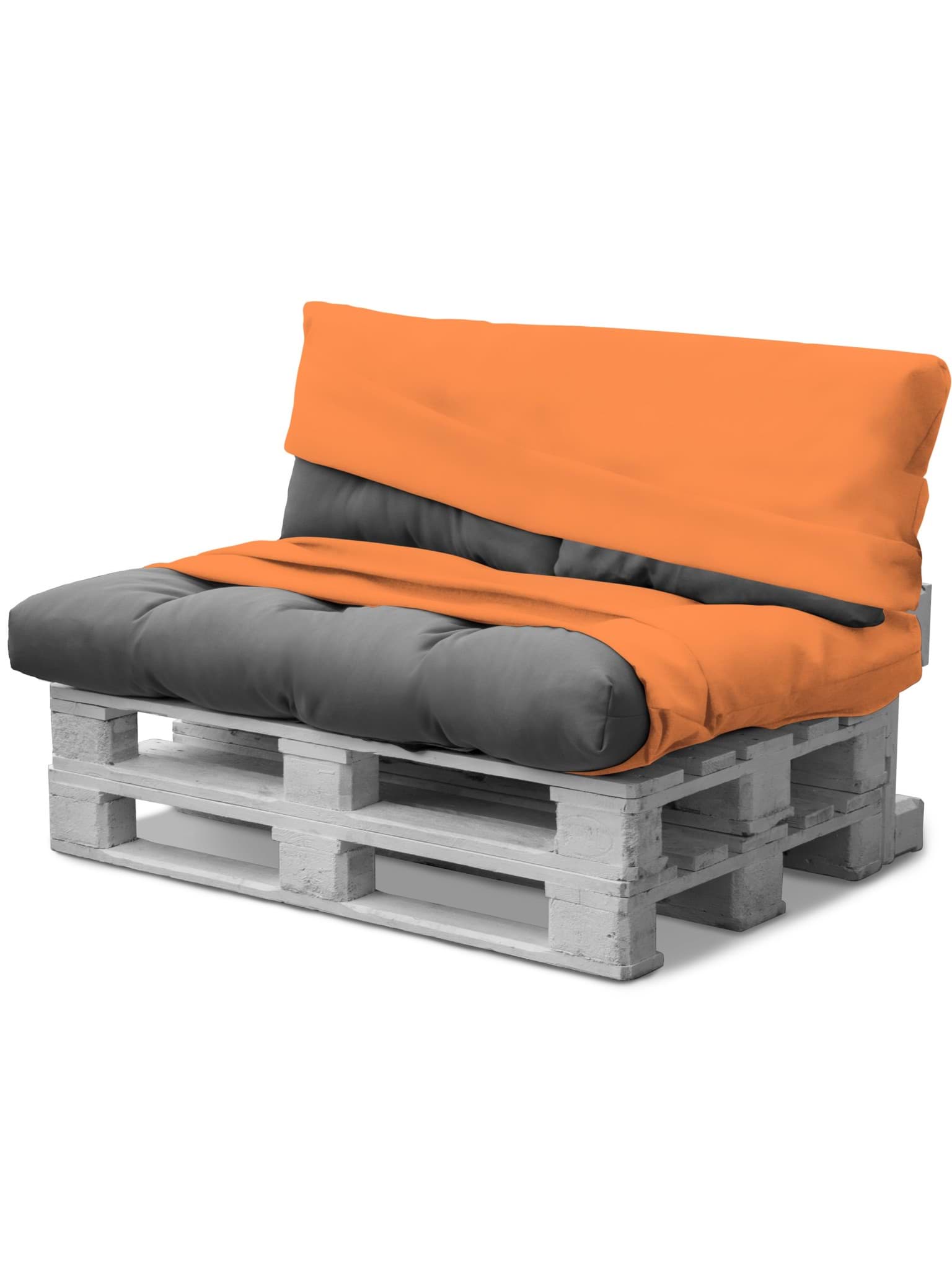 Bild von Wasserdichte Palettenkissenbezüge 2-teilig „Marsala“ Orange