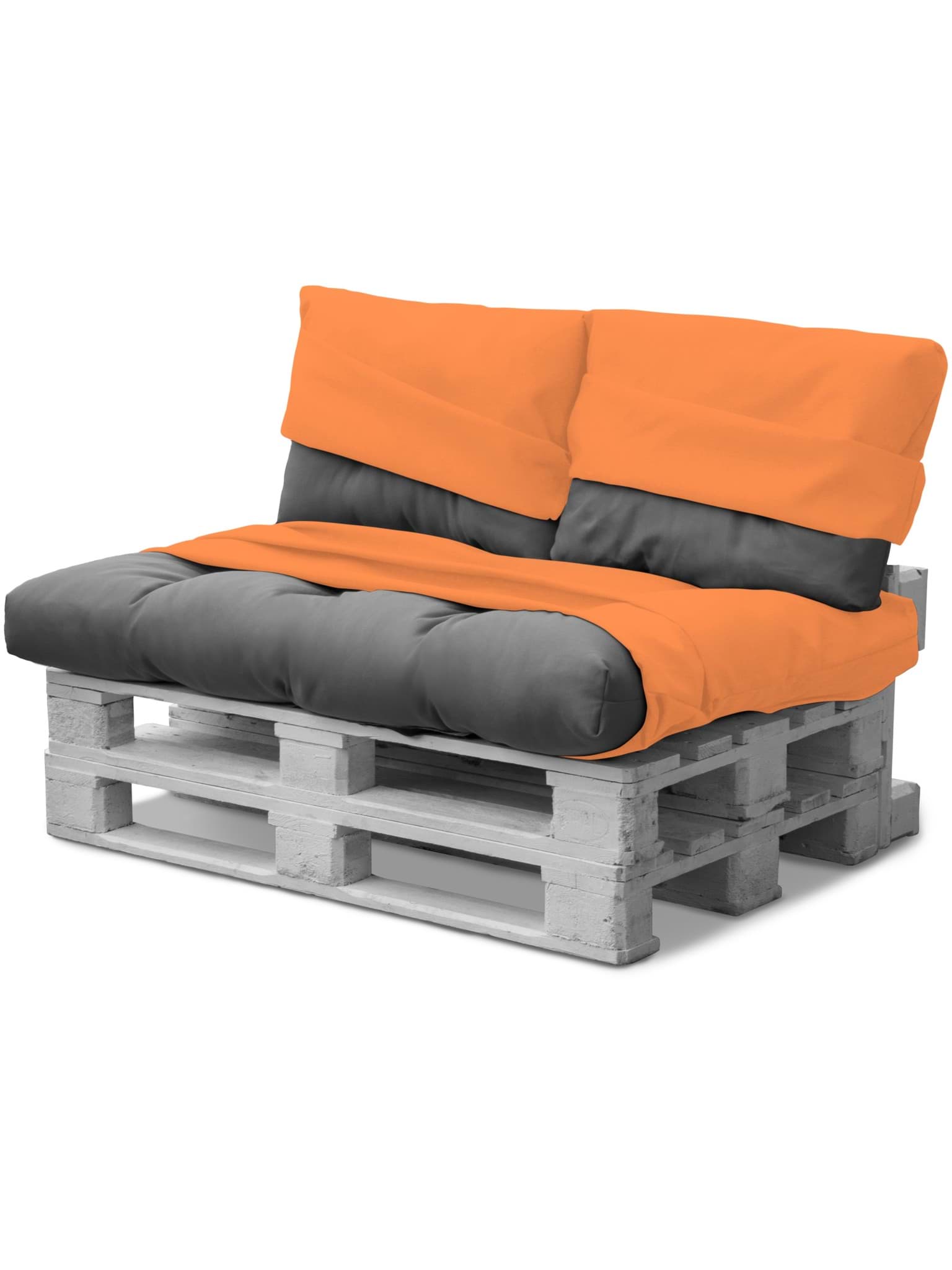 Bild von Wasserdichte Palettenkissenbezüge 3-teilig „Manduria“ Orange