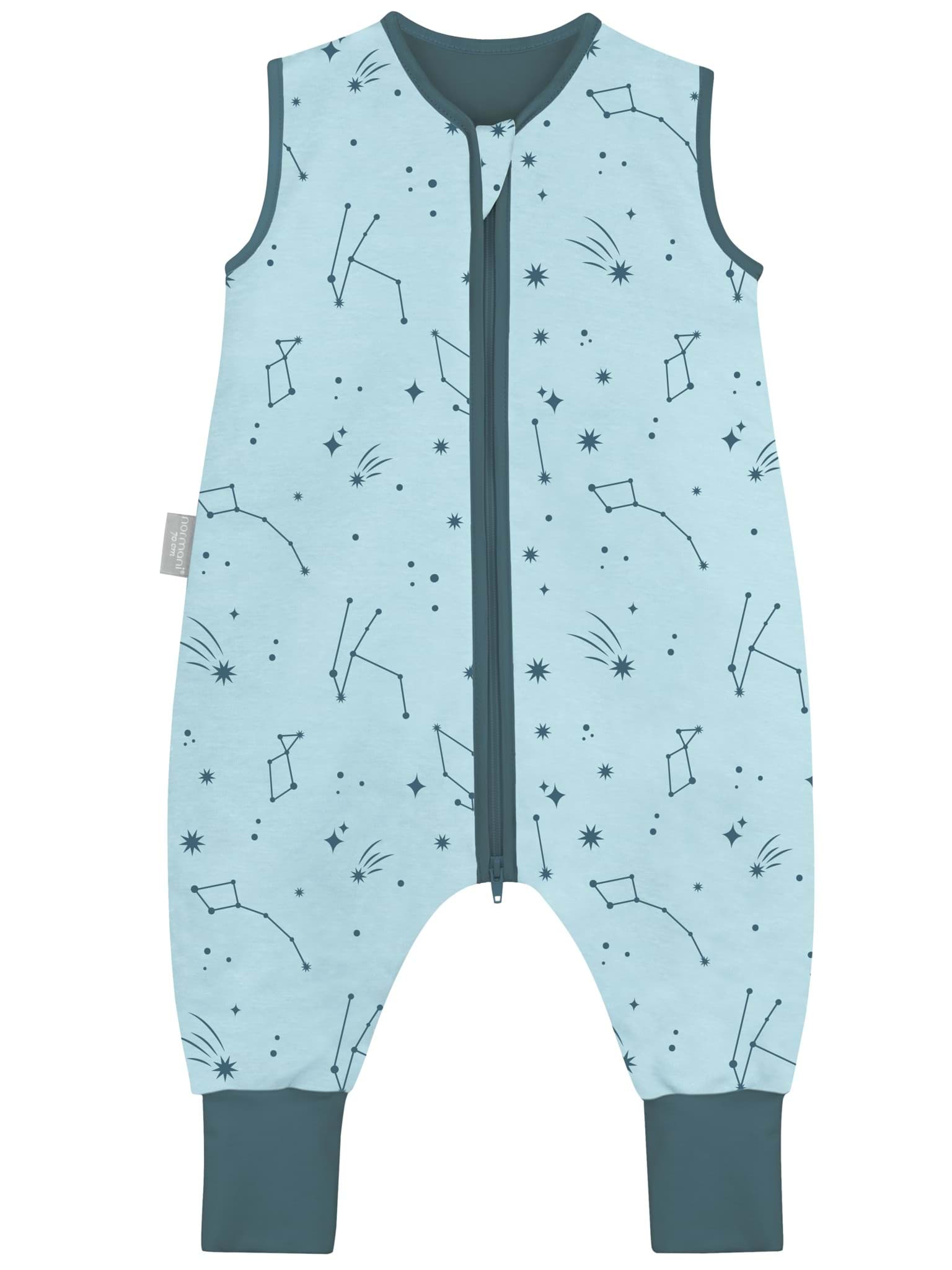 Bild von Baby Schlafsack 1.0 TOG aus Bio-Baumwolle „Unao“ Blau