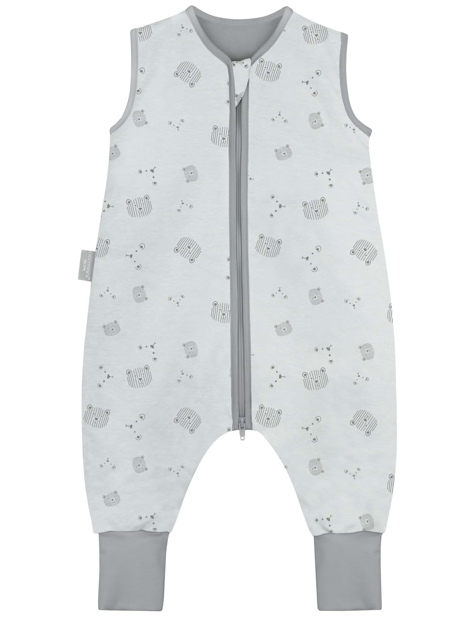 Bild von Baby Schlafsack 1.0 TOG aus Bio-Baumwolle „Unao“ Hellgrau