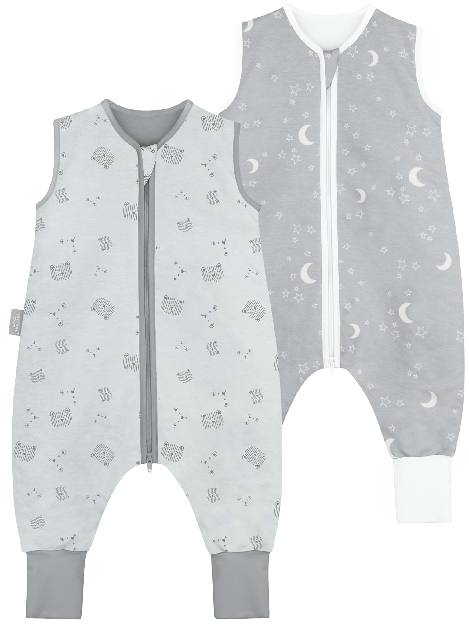Bild von Baby Winter und Sommer-Schlafsack Set (1.0 + 2.5 TOG) Hellgrau