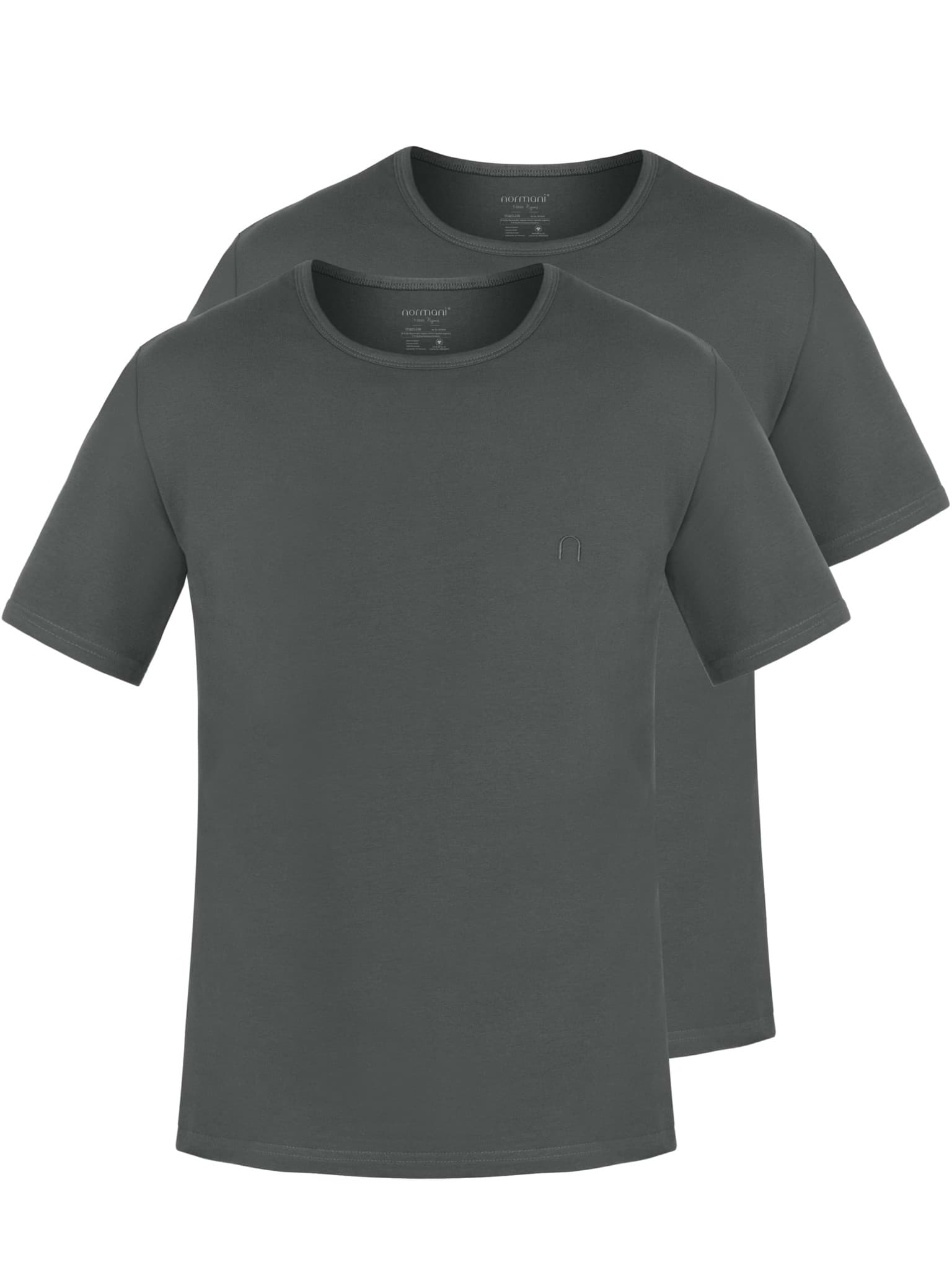Bild von 2er Set Herren T-Shirts aus Bio-Baumwolle „Nyons“ Anthrazit