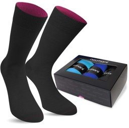 Bild von 3 Paar Bi-Color Socken im Farbset Türkis/Schwarz/Royal