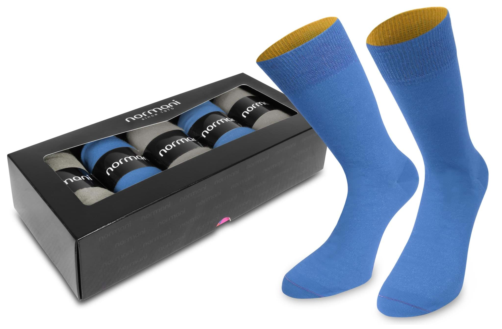 Bild von 5 Paar Bi-Color Socken im Farbset Blue Moon