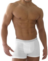 Bild von 6 Stück Retro Boxershorts aus Baumwolle Weiß