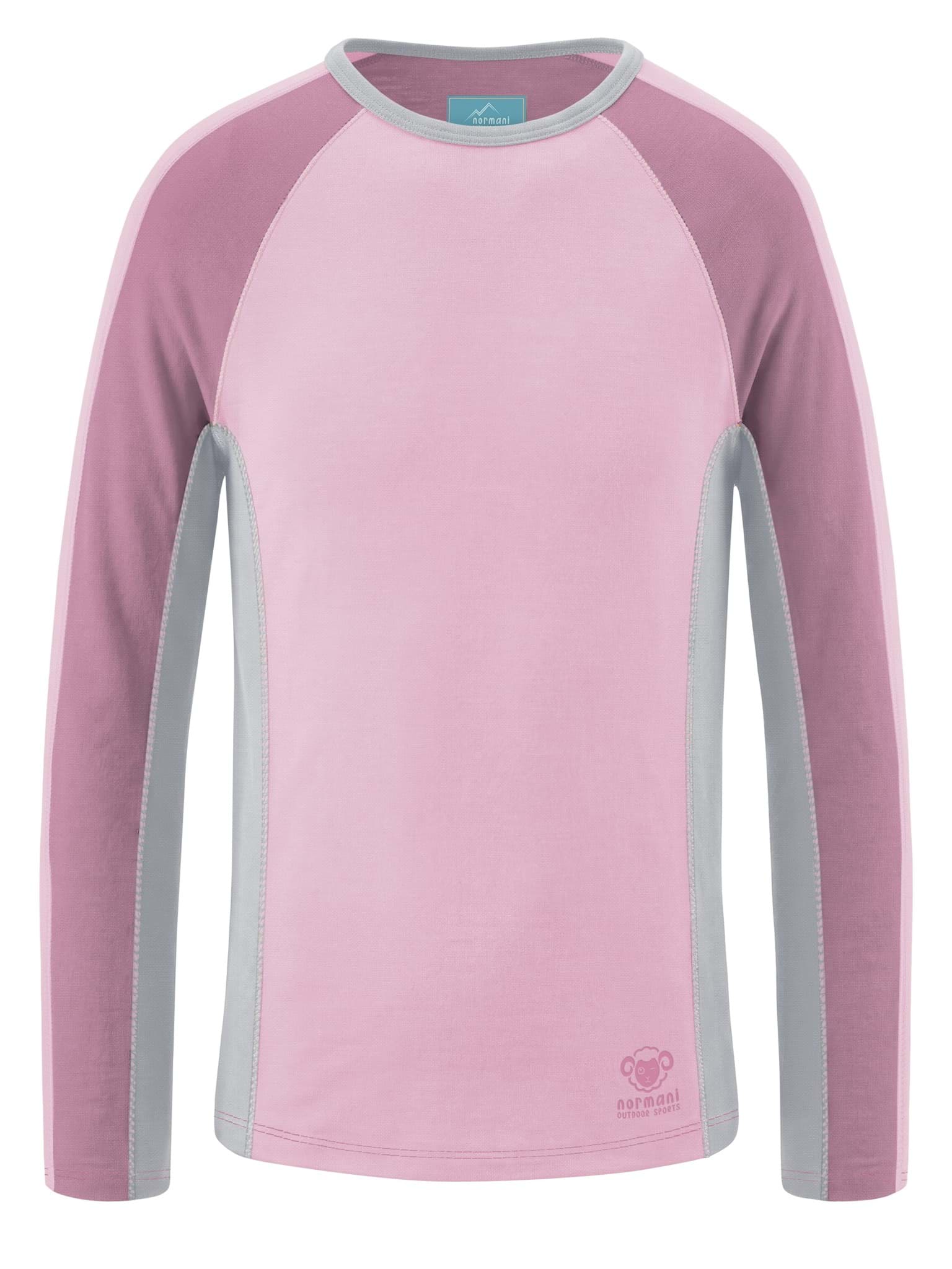 Bild von Kinder Merino Langarm „Derby“ Rosa