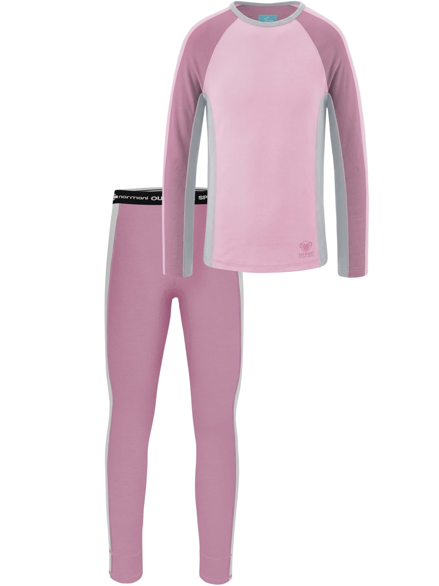 Bild von Merino Langarm „Derby“ und Merino Unterhose „Barunga“ Rosa