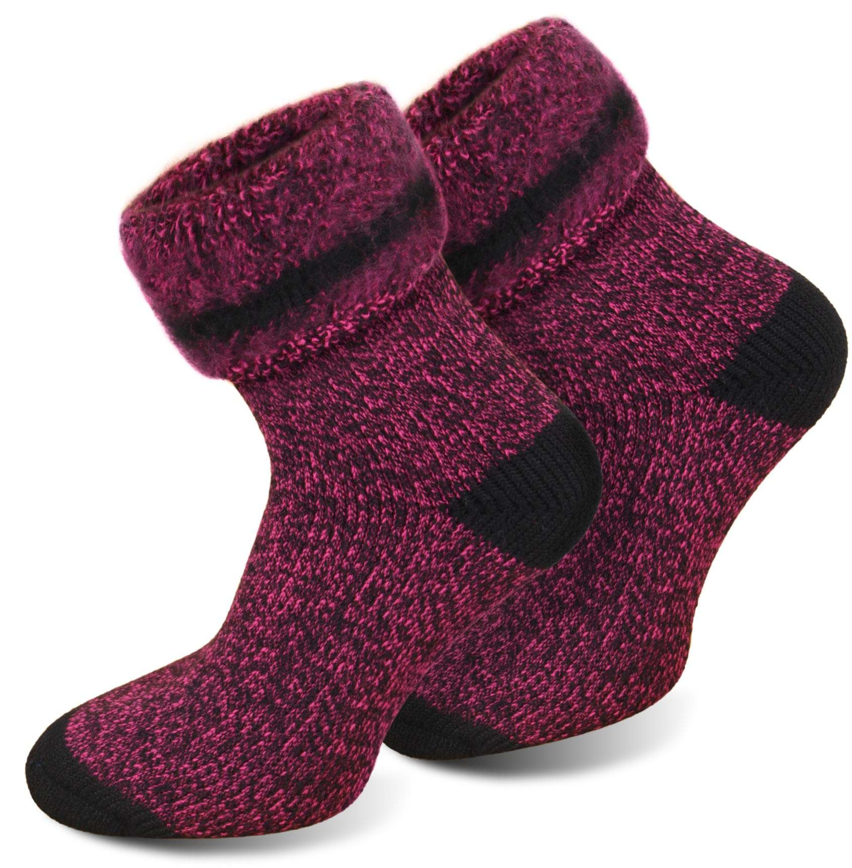 Bild von 1 Paar Polar Husky Wintersocken „Extrem Hot“ Pink meliert