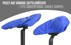Bild von Regenüberzug für Fahrradsattel „BiSaddle“ Blau