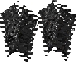 Zeige Details für Lederhandschuhe mit Nieten, fingerlos Schwarz Bild von Lederhandschuhe mit Nieten, fingerlos Schwarz