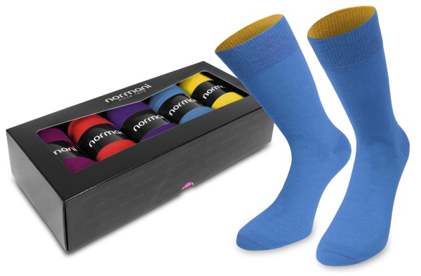 Bild von 5 Paar Bi-Color Socken im Farbset Horizon