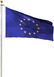 Bild von Fahnenmast 7,50 m mit Flagge 90 cm × 150 cm Europa