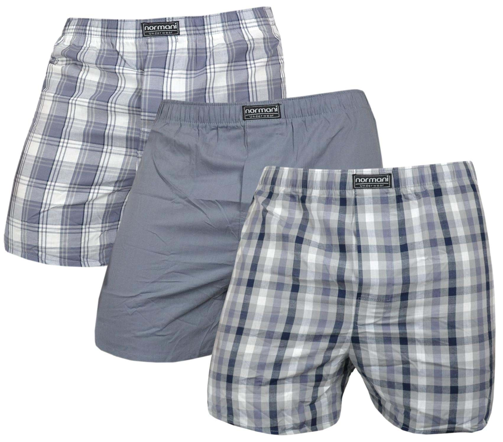 Bild von 3 Stück Herren Web Boxershorts Grau