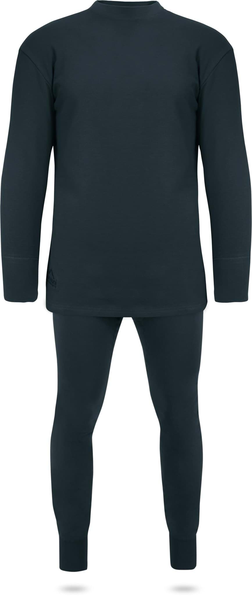 Bild von Herren Winter Plüschunterwäsche Set Schwarz