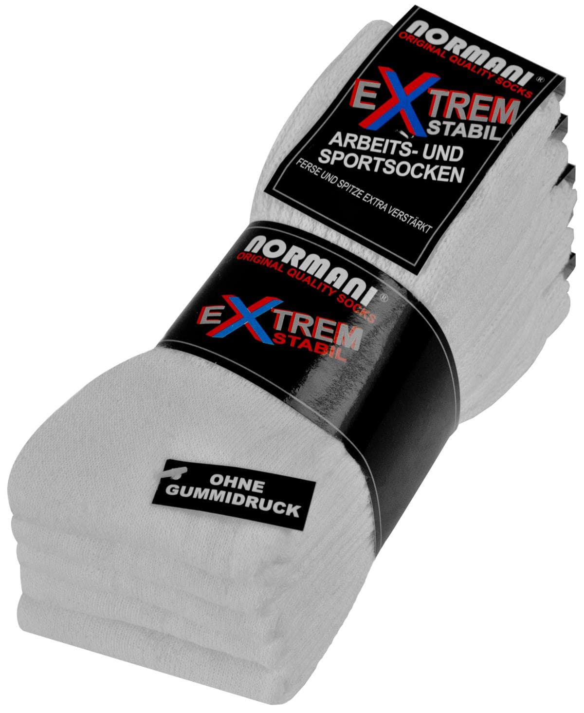 Bild von 5 Paar Arbeits- und Sportsocken „Extrem“ Weiß