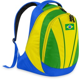 Bild von Fan-Rucksack mit Länderflagge Brasilien