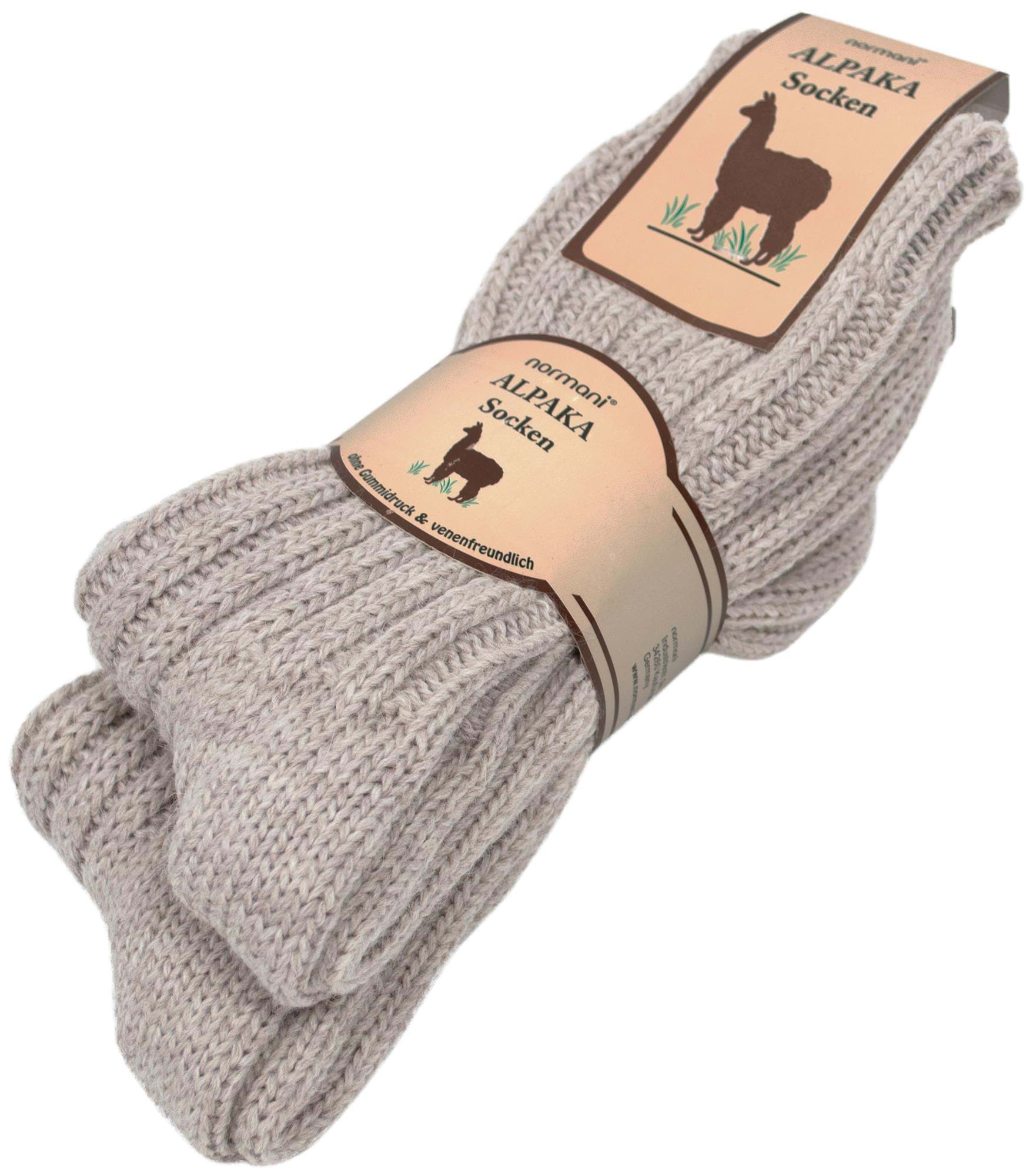 Bild von 2 Paar Alpaka-Socken Beige