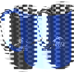 Zeige Details für Edelstahl Tasse 330 ml mit Karabinerhaken „Wisconsin“ Blau Bild von Edelstahl Tasse 330 ml mit Karabinerhaken „Wisconsin“ Blau