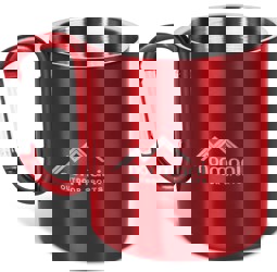 Zeige Details für Edelstahl Tasse 330 ml mit Karabinerhaken „Wisconsin“ Rot Bild von Edelstahl Tasse 330 ml mit Karabinerhaken „Wisconsin“ Rot