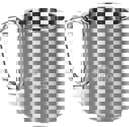 Zeige Details für Edelstahl Tasse 330 ml mit Karabinerhaken „Wisconsin“ Silber Bild von Edelstahl Tasse 330 ml mit Karabinerhaken „Wisconsin“ Silber