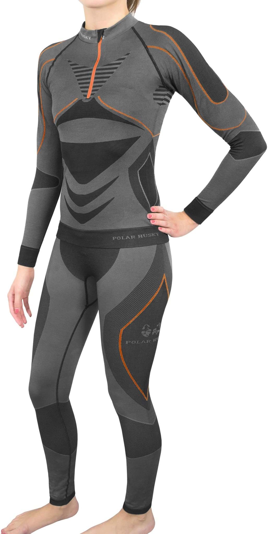 Bild von Damen-Funktionsunterwäsche - Unterhemd & -hose Orange
