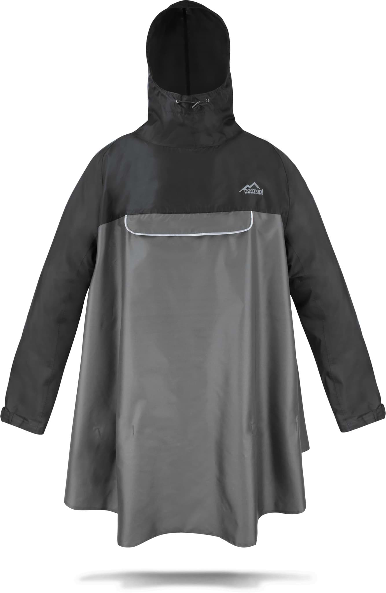 Bild von Regenponcho „Kauai“ Schwarz/Grau