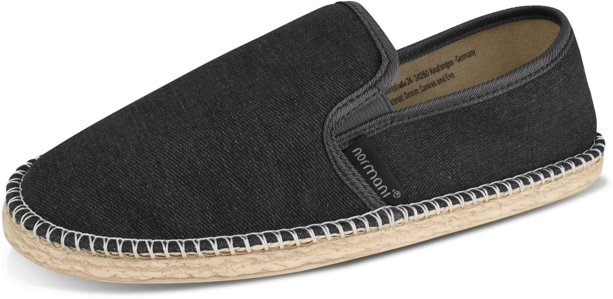 Bild von Sommerschuhe „Espadrilles“ Schwarz