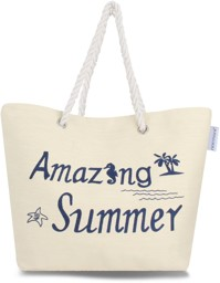 Bild von Bequeme Sommer-Umhängetasche, Strandtasche Amazing Summer White