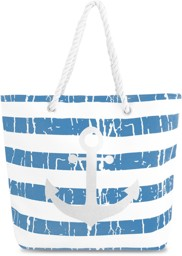 Bild von Bequeme Sommer-Umhängetasche, Strandtasche Old Anchor Blue