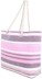Bild von Bequeme Sommer-Umhängetasche, Strandtasche Stripes Pink
