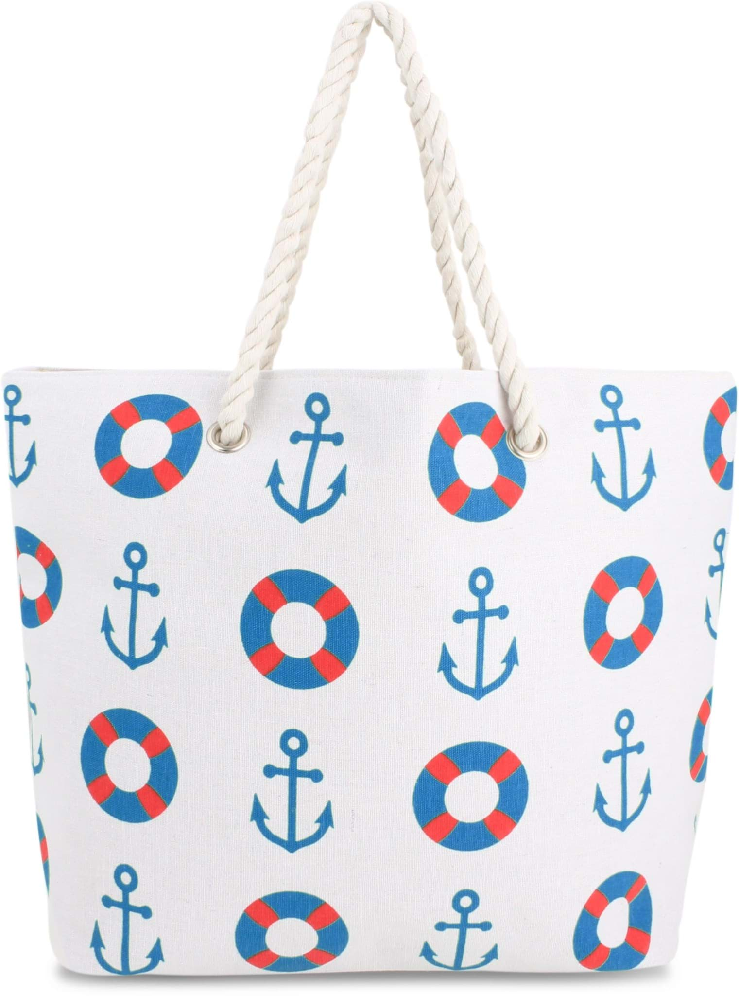 Bild von Bequeme Sommer-Umhängetasche, Strandtasche Seaside Blue