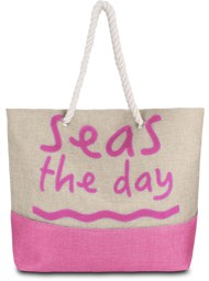 Bild von Bequeme Sommer-Umhängetasche, Strandtasche Sea Pink