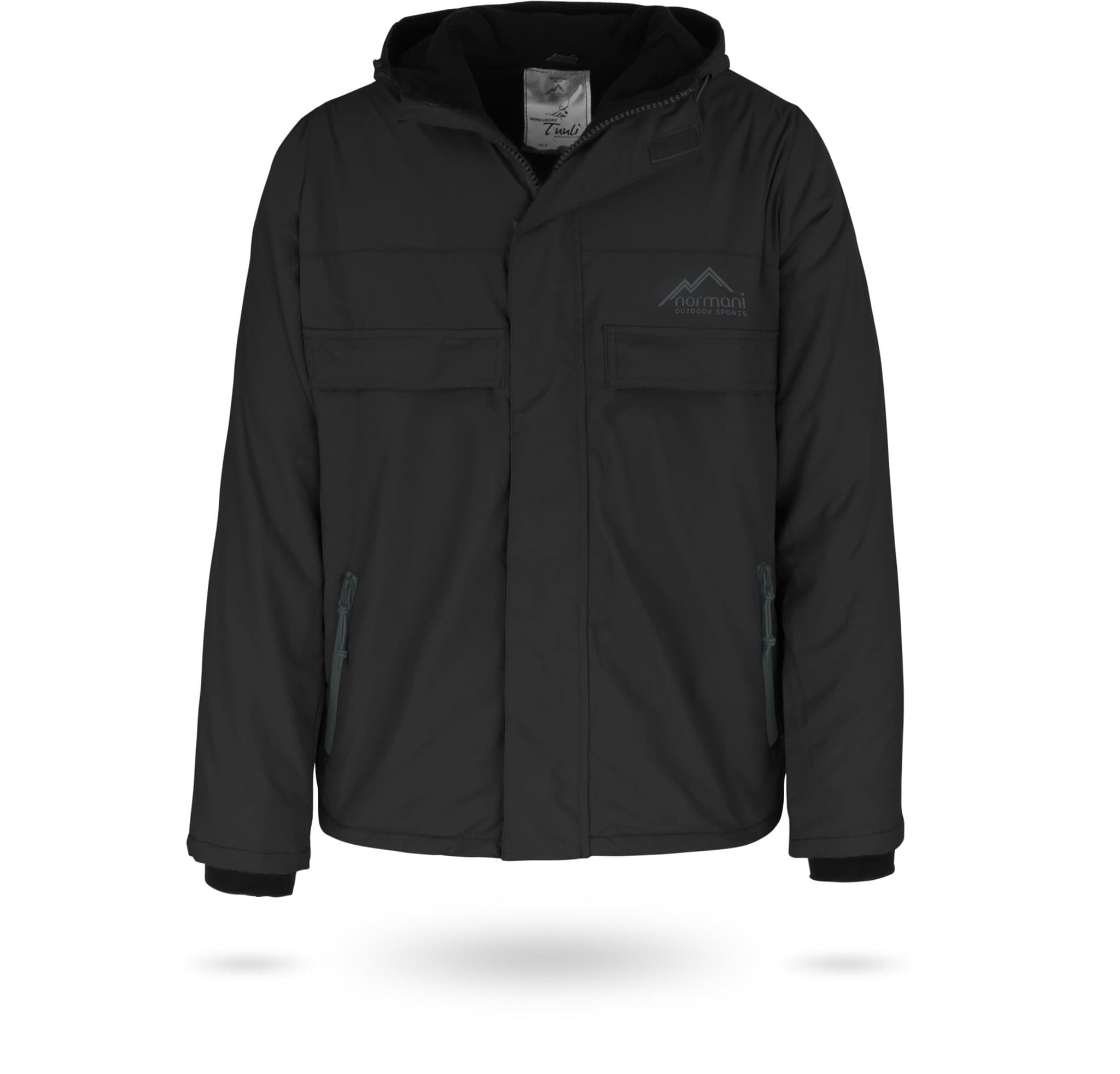 Bild von Herren Windjacke „Tuuli“ Schwarz/Schwarz