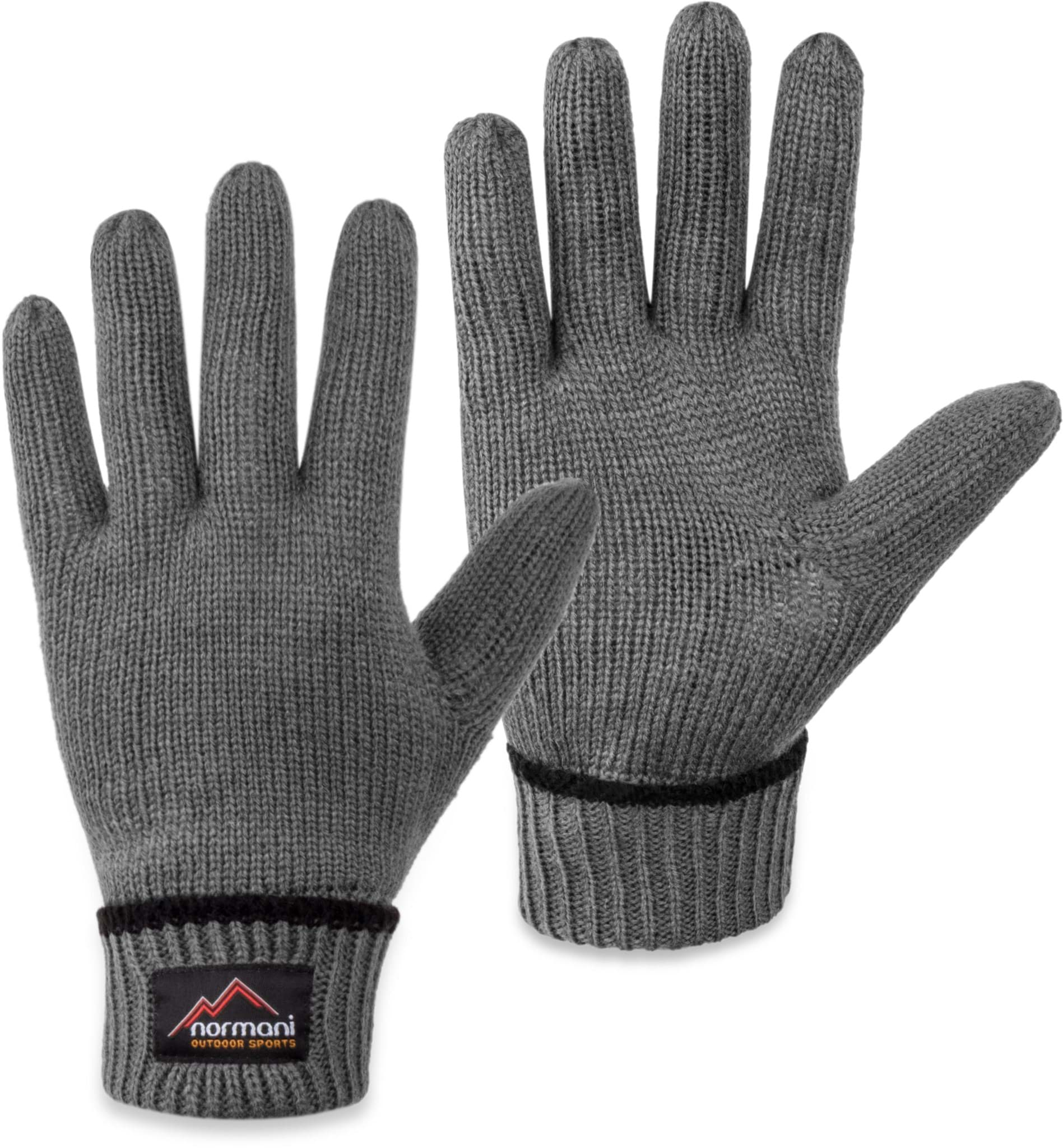 Bild von Woll-Strick-Fingerhandschuhe mit 3M Thinsulate™ (40 g) „Edmonton“ Grau