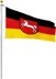 Bild von Fahne Bundesländerflagge 90 cm x 150 cm Niedersachsen