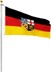 Bild von Fahne Bundesländerflagge 90 cm x 150 cm Saarland
