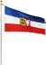 Bild von Fahne Bundesländerflagge 90 cm x 150 cm Schleswig-Holstein
