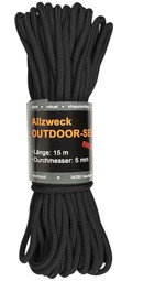 Bild von Allzweck-Outdoor-Seil „Chetwynd“ 5 mm x 15 m Schwarz