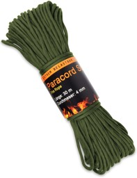 Bild von Entzündbares 550-Paracord-Seil, 4 mm x 30 m „Fire Rope“ Oliv