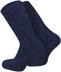 Bild von 2 Paar Norweger-ABS-Socken mit Schafwolle Blaumelange