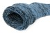 Bild von Farbige Vollplüsch-Socken mit Wolle Hellblau/Schwarz